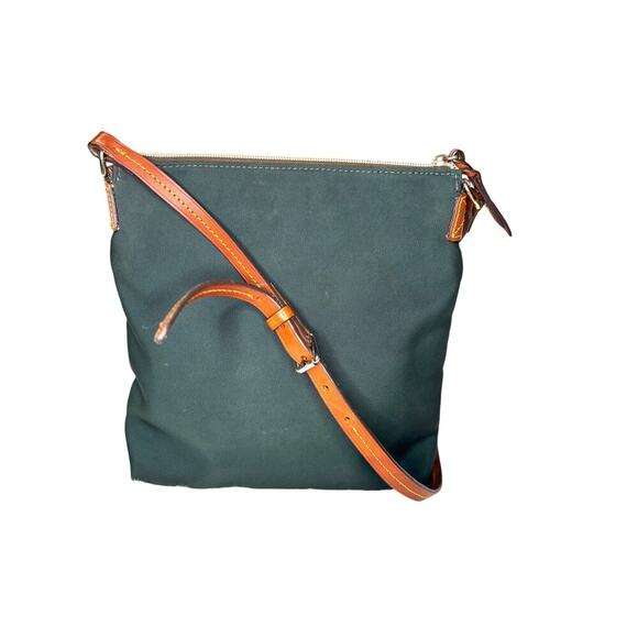Dooney & Burke Women's Green Nylon Crossbody w/ Leather Accents- Medium Size - Picture 2 of 11